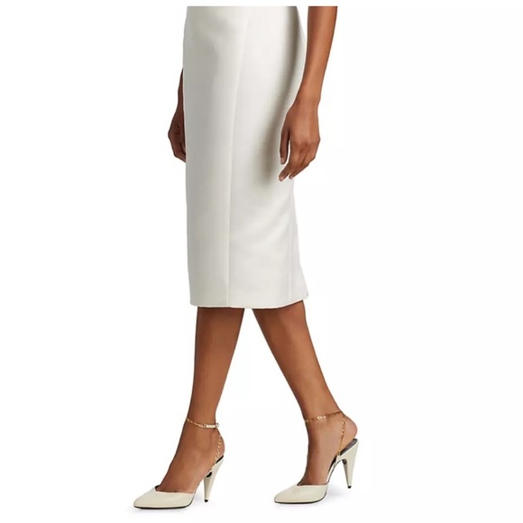 Amsale Little White Dress Duchess Satin size 6 NWT - Picture 2 of 10